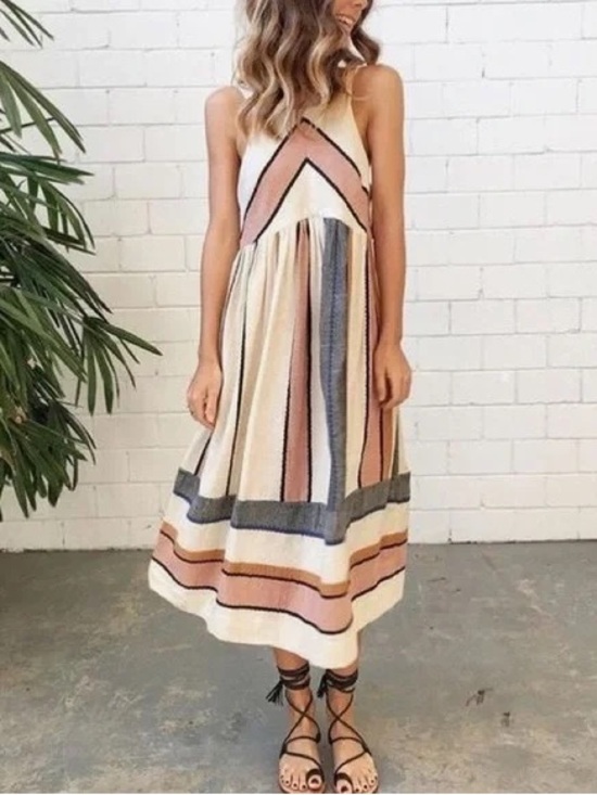 Free People Dresses & Skirts - Free people bloom striped dress size M